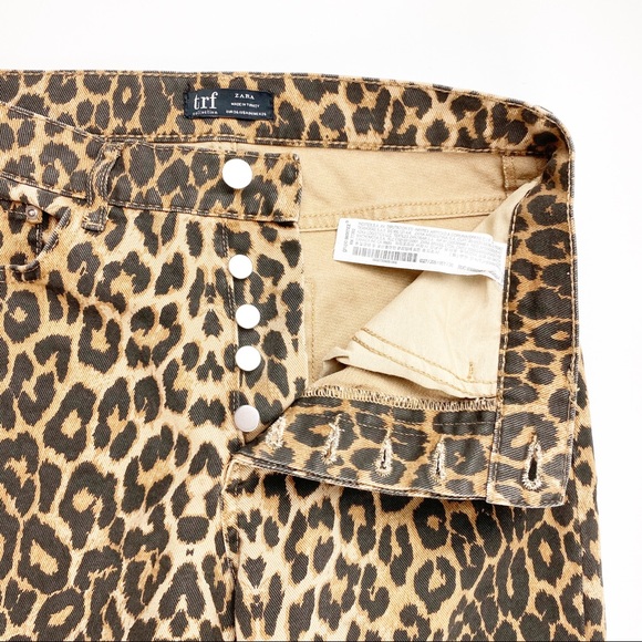 trf Collection Zara leopard pants high rise size 4 - Picture 6 of 6